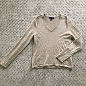 Lands’ End Cashmere V-Neck Sweater